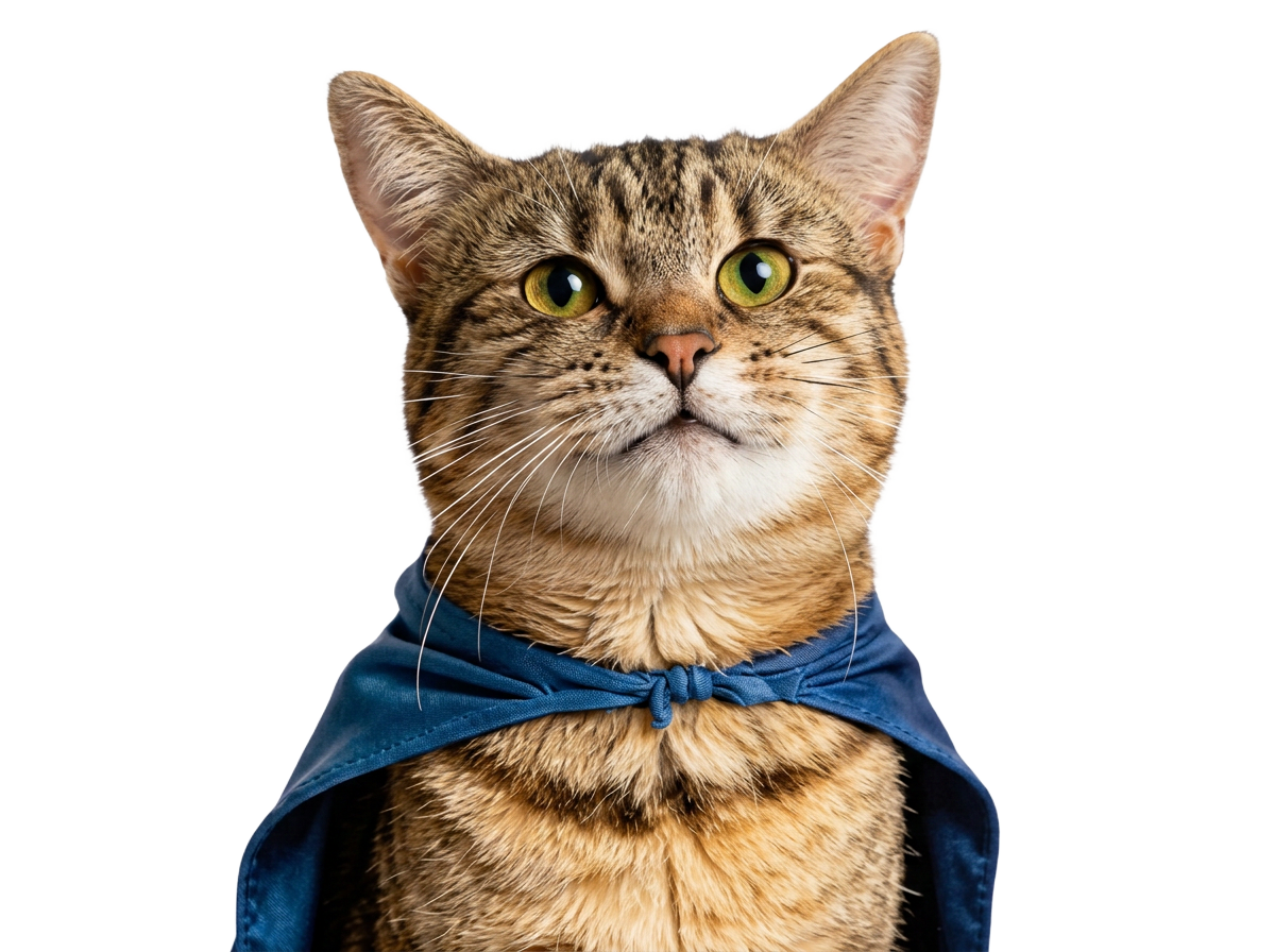 Lili — PetHero elegant tabby cat mascot